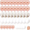 70 Pièces Ballon Rose Gold, Ballon Rose Or Blanc Confettis Helium Ballons en Latex pour Anniversaire Mariage Baby Shower Remise Fête des Décorations