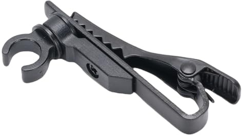 Plyisty Clips de Corbata de Metal para Micrófono de Solapa, Pinza de Micrófono de Solapa Multifuncional Ropa Clip de Liberación Rápida para la Enseñanza de Grabación de Videoconferencia (6PCS)