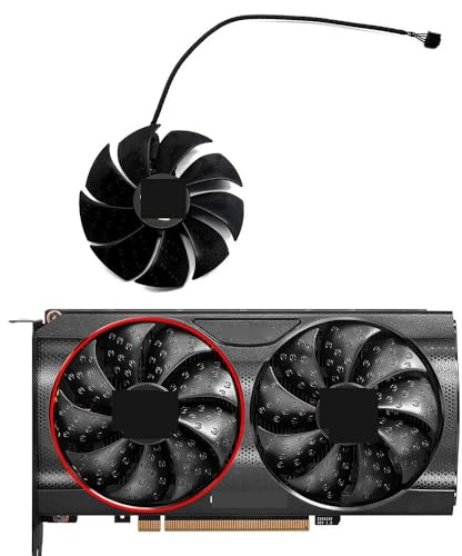ZCDYGHU Ventilateur de Carte Graphique 88 mm PLA09215S12H RTX3060 Ti XC pour Jeux vidéo, pour EVGA RTX 3050 3060 3060Ti Noir pour(A-Fan)