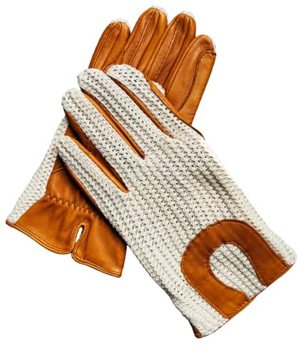 Harssidanzar Guantes de equitación, genuino cuero de oveja malla transpirable, ligero y cómodo guantes de equitación DM302