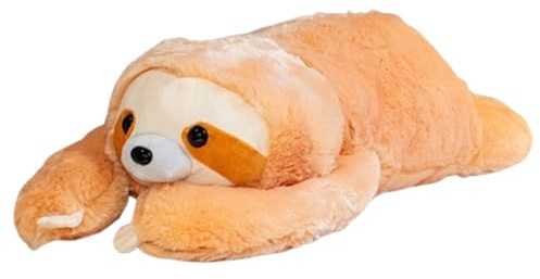Xiyocadt Faultier Kuscheltier, Riesen Kuschel Faultier Plüsch Sloth Stofftier Plüschtier zum Kuscheln und Spielen, Sloth Plushies Stuffed Animals Tier Spielzeug Geschenk für Erwachsene Kinder (60cm)