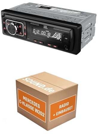 Autoradio Einbaupaket für JBL Celebrity 150 kompatibel mit Mercedes C-Klasse W202, Bose | Bluetooth USB