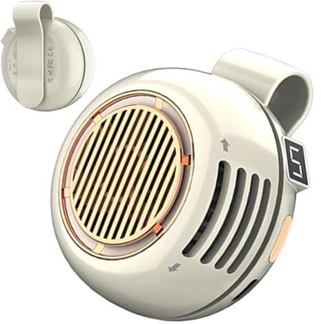 Ventilador Portátil con Pinza,Silencioso Sin Aspas Recargable y Giratorio 360° | Mini Ventilador Portátil con Clip - para Escritorio Mesa Dormitorio Hogar Oficina Escuela Viaje Camping Aire Libre Cruc