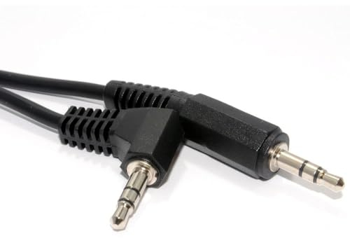 kenable 3.5mm Stereo Jack to 3.5mm Right Angled Jack Audio Cable Lead 2m [2 metres]