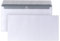 POSTHORN Briefumschlag DIN lang (1000 Stück), haftklebender Briefumschlag ohne Fenster, weiße Briefumschläge mit grauem Innendruck für Sichtschutz, 110 x 220 mm, 80g/m²