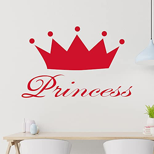 Princess Wandtattoo in 6 Größen - Wandaufkleber Wall Sticker - Dekoration, Küche, Wohnzimmer, Schlafzimmer, Badezimmer