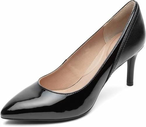 Rockport Damen Total Motion 75 mm Plain Toe Pump, schwarzer Lack, 39 EU