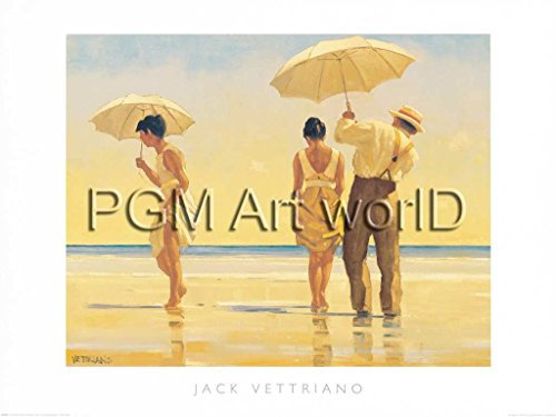 Kunstdruck/Poster: Jack Vettriano Mad Dogs - hochwertiger Druck, Bild, Kunstposter, 50x40 cm