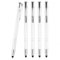 WPRO Stylosa - 5-er Set - Eingabe-Stift & Kugelschreiber 2in1 - Tablet & Smartphone dünne Touch-screen Stylus-Pen Spitze Touchpen - weiß