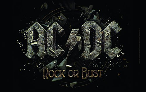 AC/DC BFBAC3 Frühstücksbrettchen, Kunststoff, schwarz