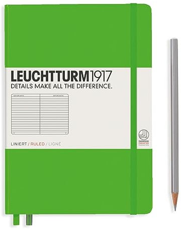 LEUCHTTURM1917 357488 Notizbuch Medium (A5), Hardcover, liniert, fresh green