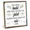 TypeStoff Holzschild mit Spruch – BALD – JETZT - NIE – im Vintage-Look mit Zitat als Geschenk und Dekoration zum Thema Familie, Freundschaft und Liebe - HS-00357