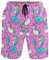 visesunny Herren Badehose Schwimmen Strand Surfen Board Shorts Bademode schnell trocknendes Netzfutter Badeanzüge mit Taschen, #Regenbogenstern, XL
