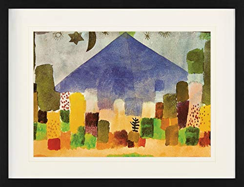 1art1 Paul Klee Poster Der Niesen, Ägyptische Nacht, 1915 Gerahmtes Bild Mit Edlem Passepartout | Wand-Bilder | Im Bilderrahmen 80x60 cm