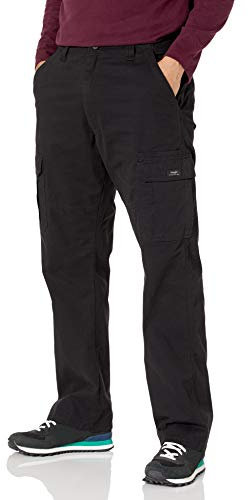 Wrangler Authentics Men's Cargo Pants, Black, 36W/32L