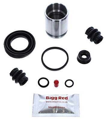 Bigg Red - Rear Brake Caliper Repair Seal Kit & Piston - Compatible with Primastar, Expert, Scudo, Transporter & Caravelle, Multivan, Trafic, Vauxhall Vivaro