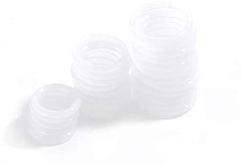 CONPHERON Juntas Toricas de Silicona, Juntas de Anillo Arandelas para Grifos (8 * 1mm, 100 pcs)