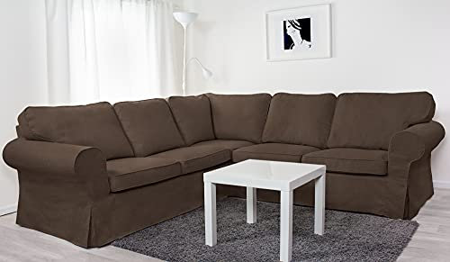 Dagra Bezug für 4er-Ecksofa Ektorp (Brown A04)