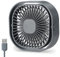 Ambandier Small Fan USB Mini Desk Fan 5 Inch Table USB Powerful Quiet Fan,Cooling Fan for Bedside Desktop Home Office Bedroom Table Campervan Plant Box, 3 Speed Adjustable 360°Rotatable