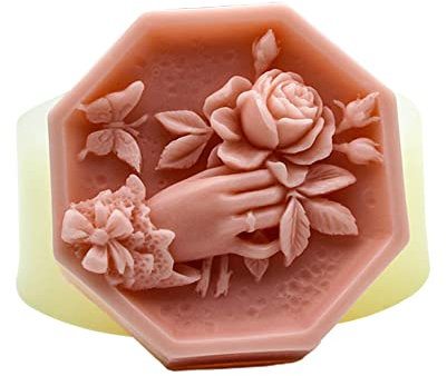 Molde de silicona grande de peonía, forma de vela de silicona 3D, forma de peonía, forma de vela de flor de calidad alimentaria para cera de soja, cera de abejas, aromaterapia, chocolate, kit de vela