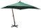 INLIFE Parasol déporté 300 x 300 cm avec mât en bois vert