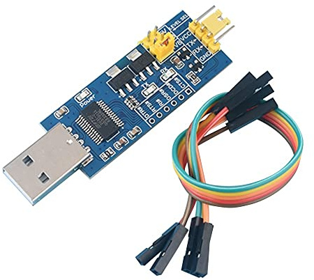 DONGKER USB-zu-TTL-Konverter, USB zu TTL Serial Adapter, 5 V/3,3 V/1,8 V FT232RL Code Programmierer Downloader mit Kabel für