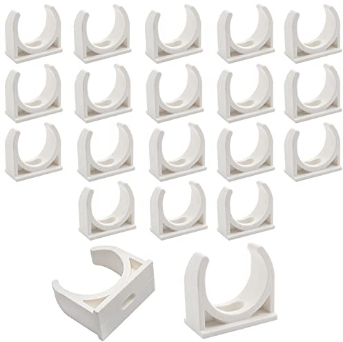 Zorveiio 2,5 cm PVC-Wasserrohrklemmen, U-förmige Schnallen, PEX-Clips, Rohraufhänger, PEX-Halterung, Rohrstütze für Wasserleitungen, Schläuche (20 Stück)