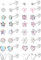 Diamday 16Paires Boucles d'Oreilles à Vis Hypoallergénique Femmes Filles Acier Chirurgical Mignon CZ Perle Coeur Fleur Dos Vissé Boucles d'Oreilles à Fond Plat Multicolore Petit Boucles d'Oreilles