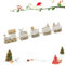 YXHZVON Weihnachtszug Holz, Kleiner Zug Weihnachts Dekoration Neujahr Ornament Weihnachtszug mit Schneemann Spielzeug für Kinder Mädchen Junge (Weiß)