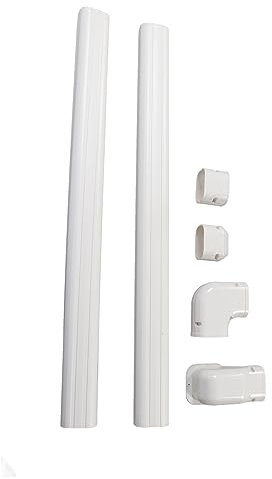 Cubierta de Línea de PVC, Juego de Línea de PVC Resistente para Mantener Ordenado y Decorativo para Aire Acondicionado Mini Split