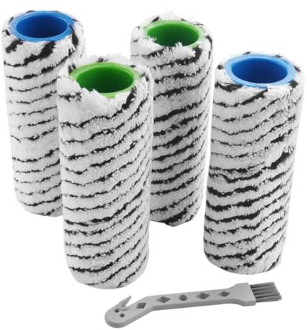 ORCOW 4Pcs Roller Brush Compatible with Karcher FC7 FC7 Premium FC5 FC5 Premium FC3 Cordless Floor Cleaner Parts
