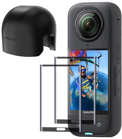 CYNOVA Insta 360 X4 Objektivschutz mit Insta 360 X4 Bildschirmschutz für Insta360 X4 Zubehör, langlebiges Silikon Design Insta X4 Objektivdeckel für Insta 360 X4 Zubehör
