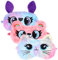 YUXIANLB 3er-Pack Plüsch Schlafmaske für Kinder Frauen Süße Katzen Schlafmaske Tier Augenmaske zum Schlafen weiche Augenbinde aus Kunstfell Nacht Augenmaske Schlaf Essentials (Stil 1)