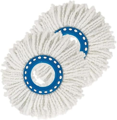 Daaxing 2 Pcs Microfiber Replacement Mop Head For Leifheit Clean Twist Disc,Washable Mop Head,Easily Removed Replaced