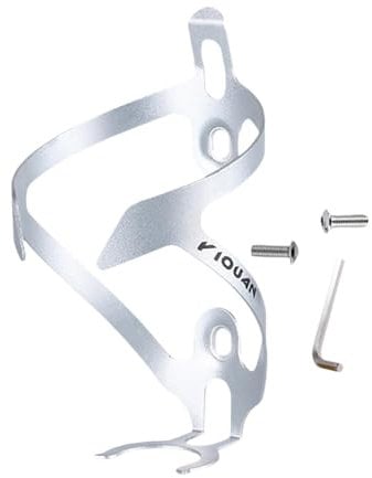 rockible Fahrrad Wasser Flasche Halter Wasser Trinken Halter Rack Fahrrad Flasche Käfig für Radfahren, Silber