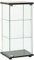LVHUIDEH Vitrinenschrank mit 3 Schichten, Schließfachschrank, Glasvitrine, Bücherschrank, für Wohnzimmer Schlafzimmer, Robust und Langlebig, 42,5 x 36,5 x 86 cm Gehärtetes Glas