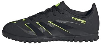 adidas Unisex Club Turf Football Boots Kids, core Black/Carbon/Lucid Lemon, 12 UK Child