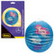 Idena 30414 - Lampion Meerjungfrau mit Delfin, ca. Ø 26 cm, blaue Papierlaterne mit Unterwassermotiv, Kinder Laterne für Sankt Martin und Lichterfest