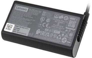 Lenovo 5A10W86318 Original USB-C Charger 65 Watts Rounded for ThinkPad Yoga Gen 2 (20VL/20VK), ThinkPad L15 Gen 2 (20X3/20X4), Yoga Slim 9-14ITL05 (82D1)