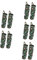 Garneck 10 Pcs Door Organizers and Storage Closet Hanging Shelves Hanging Closet Shelves Purse Organizer for Wall