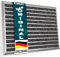 KARAT Fußmatte „Spectral“ mit Aluminiumrahmen für innen & außen - rostfrei & wetterfest - Haustür Fußabtreter - Türmatte Eingangsmatte (Textilfaser Rips. 68 x 98 cm)