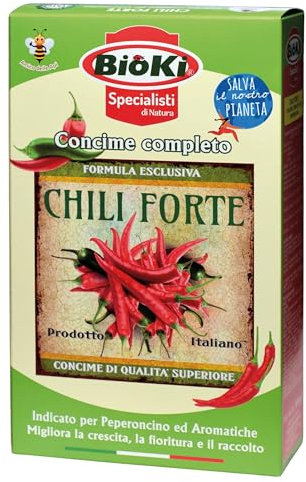 Concime Completo per Peperoncino con elevato contenuto di nutrienti ad elevato assorbimento. Formula Esclusiva Natural Booster, 900 g