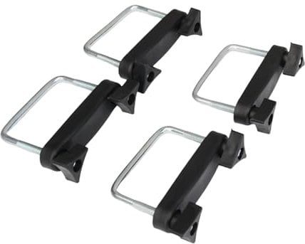 budiniao 4pieces Car Roof Mounting Rack Safety With Roof Box U-bolts Clamps Installation Suitable For Car Luggage Rack, 4pcs 8cm