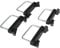 budiniao 4pieces Car Roof Mounting Rack Safety With Roof Box U-bolts Clamps Installation Suitable For Car Luggage Rack, 4pcs 8cm
