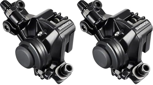 SHIMANO Unisex's M375 Brake Caliper, Schwarz (VR od. HR), talla_única (Pack of 2)