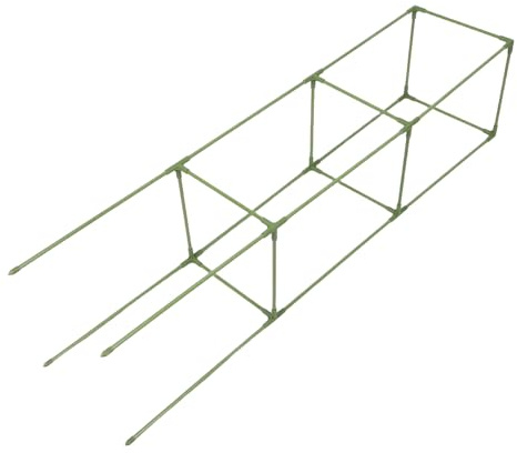 PAMINGONO Tomatenkäfig und Klettergerüst aus Fiberglas Quadratisches Rankgitter 27X123cm Witterungsbeständig Universelle Pflanzenstütze für Gurken und Tomaten im Garten und Gewächshaus