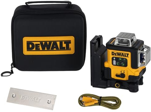 DEWALT Grüner Linienlaser 3 x 360° mit USB-CDCLE14361GB-XJ | Grüner 3 x 360° Linienlaser mit USB-C-Ladung, hoher Genauigkeit und bis zu 9 Stunden Laufzeit.