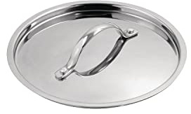 Vogue Stainless Steel & Aluminium Tri-Wall Saucepan Lid 20cm - Pan Cookware Cover Y424