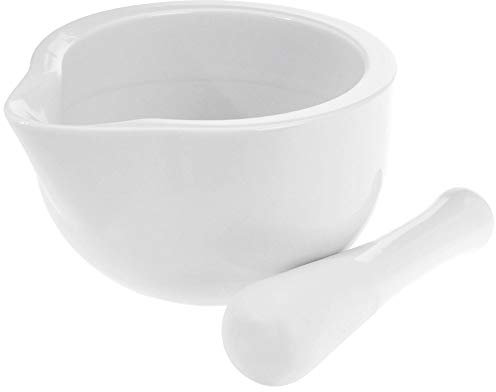 BUYLLOON HOME Mörser aus Porzellan, 10 cm.