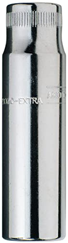 Bahco A6800DZ-11/32 1/4-Inch Bi-Hex Deep Length Socket, Silver, 11/32-Inch
